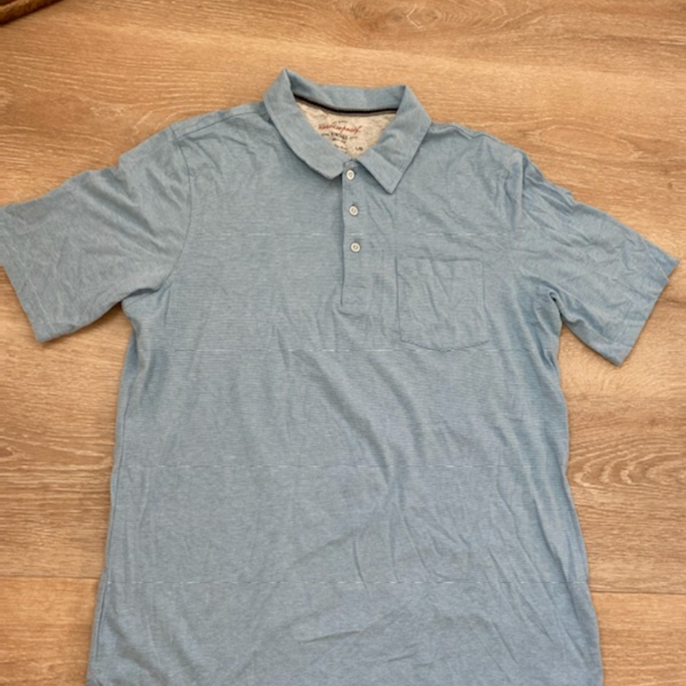 Large Blue Polo Shirt. Gently Used